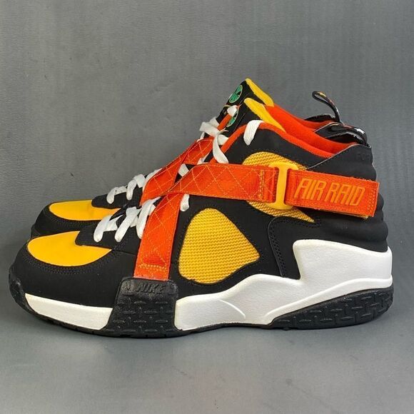 NIKE AIR RAID BLACK-UNIVERSITY GOLD-WHITE “RAYGUNS"  sneakers mens 10.5 - Picture 3 of 8